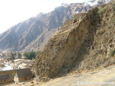 Photo du temple du Soleil à Ollantaytambo Pérou